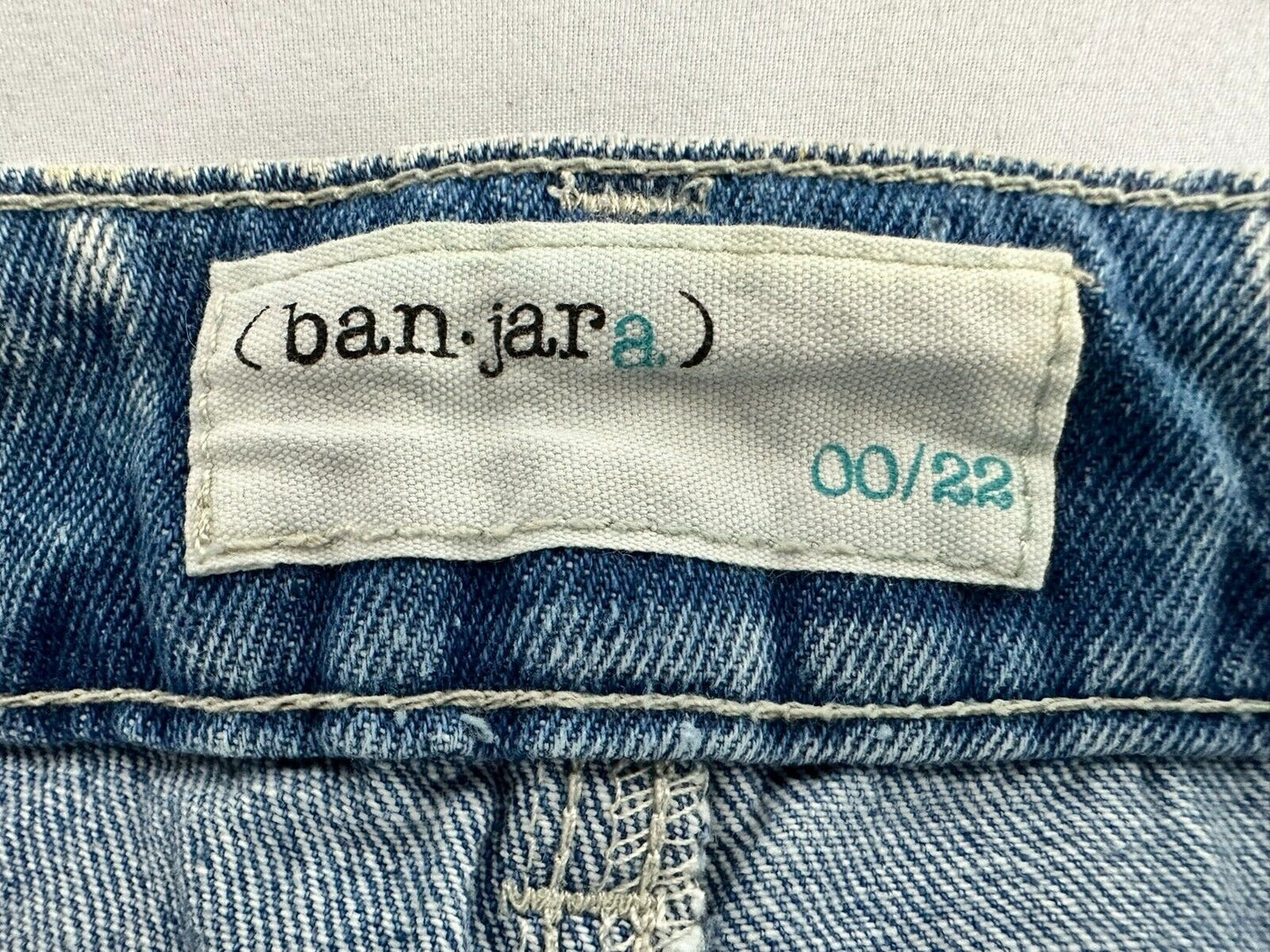 Girls Youth Banjara Sequin Studded Mid Rise Cutoff Jean Shorts- Size 00/22