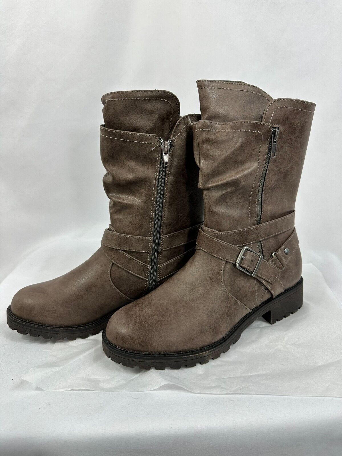 Women's Maurices Casey Mid Calf Moto Boot- Size 9.5M