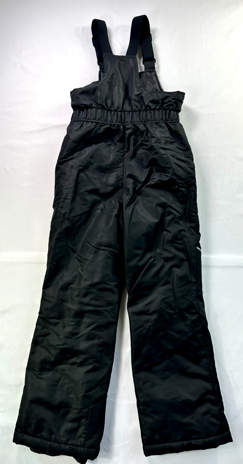 Youth Black SwissTech Ski/ Snow Bib Pants Suspenders W/ Pockets- Size M (9)