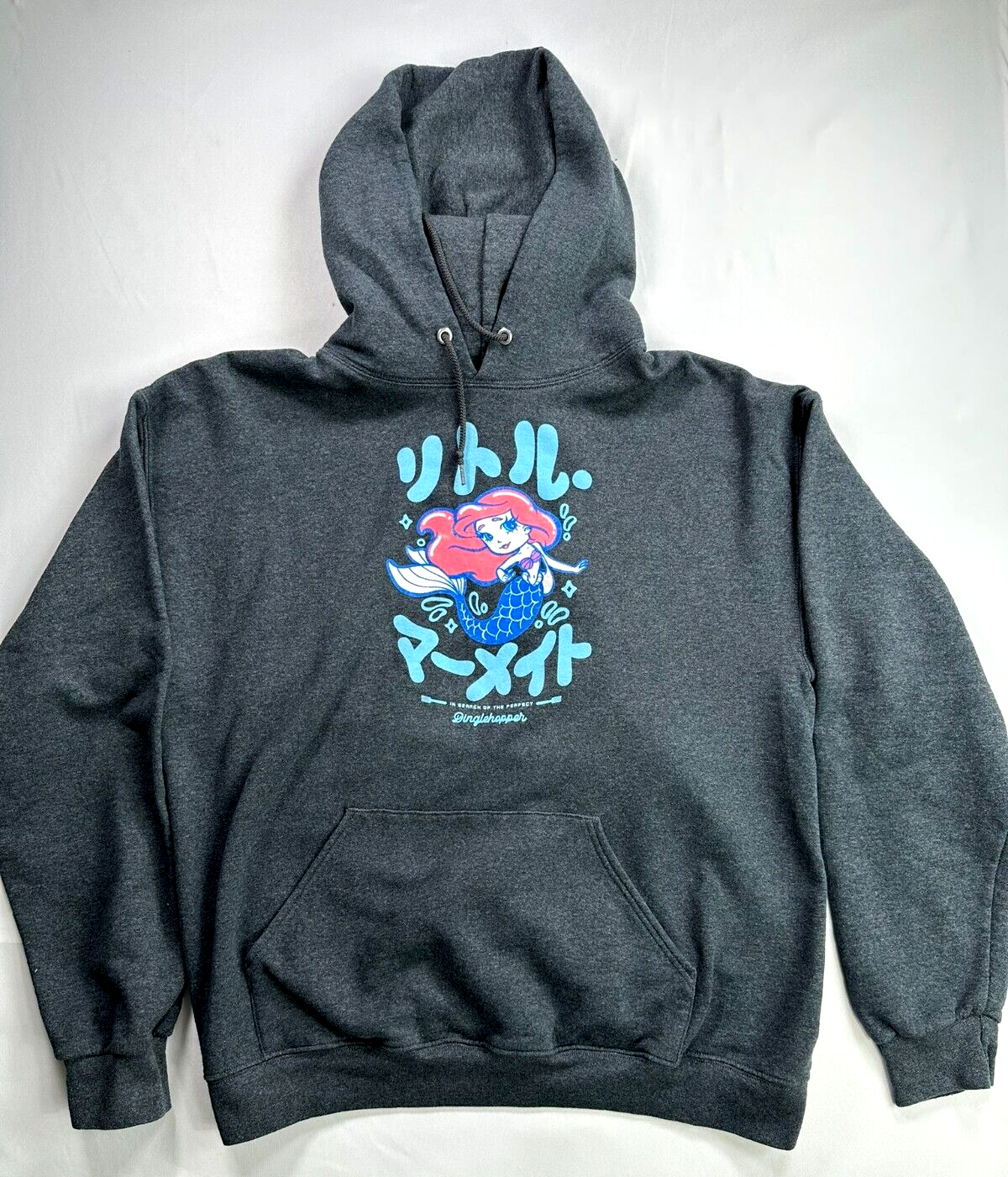 Women's Disney The Little Mermaid Kawaii Chibi Ariel Hoodie- Size L