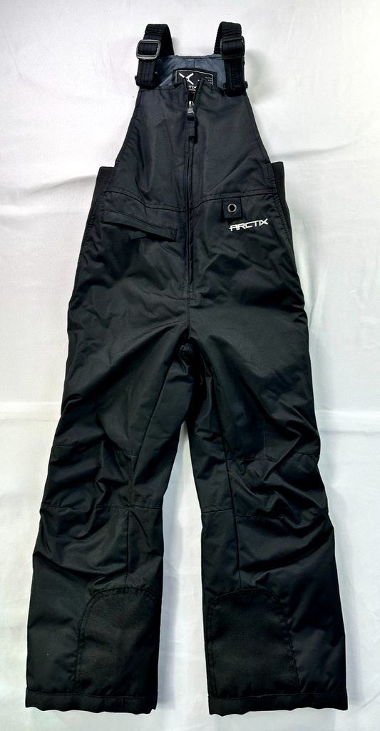 Youth Black Arctix Ski/ Snow Bib Pants Suspenders W/ Pocket- Size XS (5K)