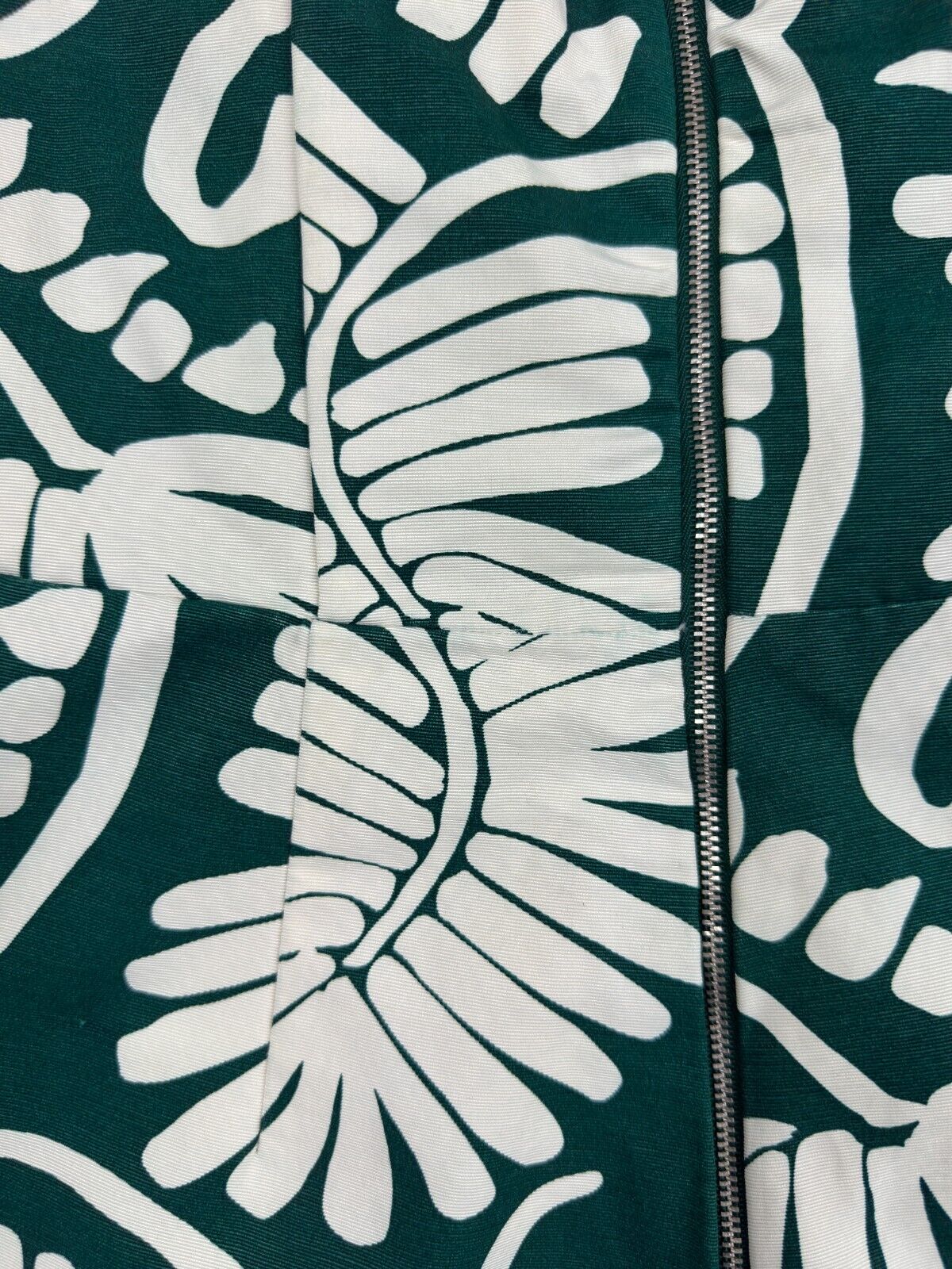 Women's H&M Conscious Leafy Forest Green & White Short Jumpsuit- Size M