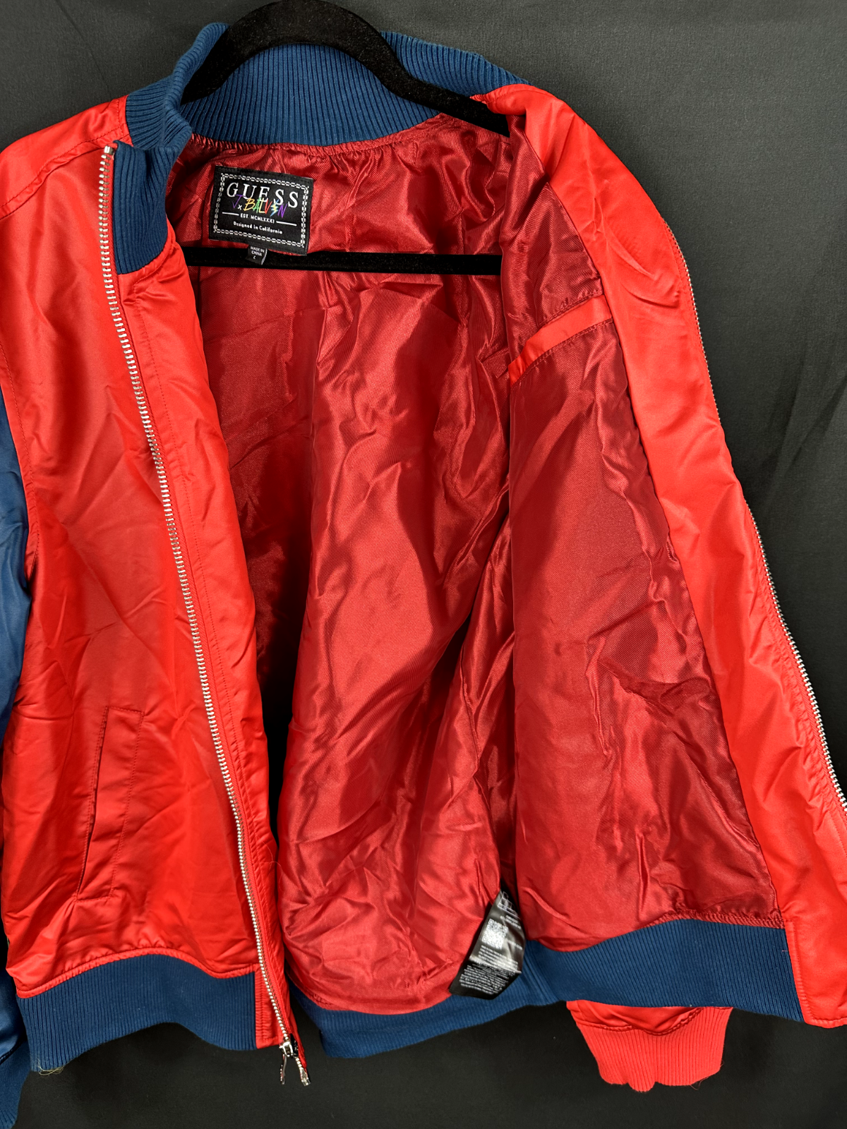 Men's Guess X J. Balvin Limited Edition Colorblocked Vibras Jacket- Size Large