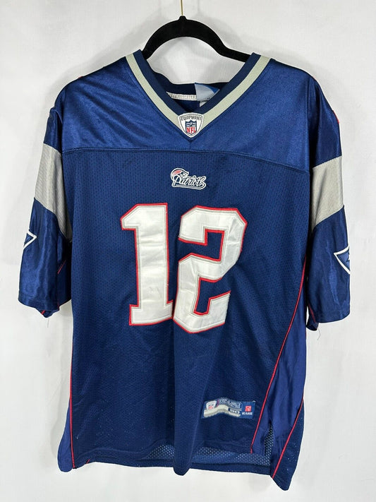 Tom Brady NFL Reebok On Field New England Patriots Football Jersey- Size 50
