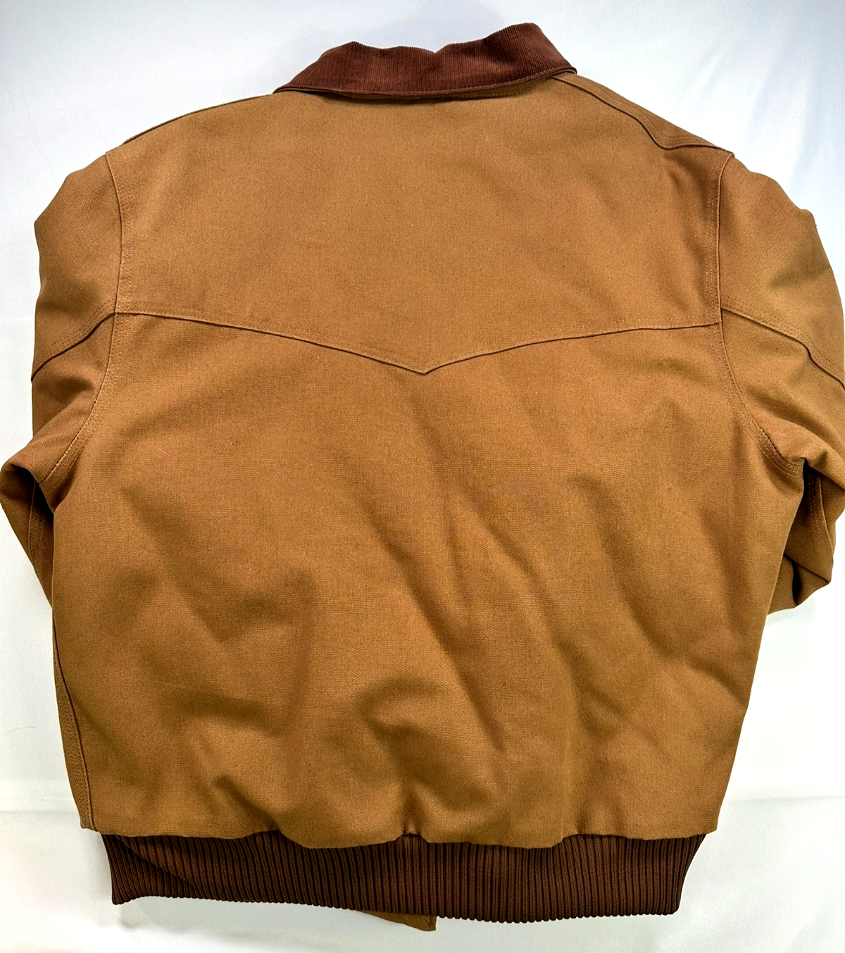 Men's Brown Carhartt Quilted Lined Santa Fe Jacket- Size 2XL